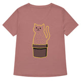Catcus Women's V-Neck Tee