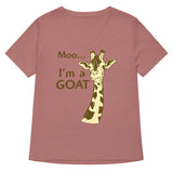 Moo, I'm A Goat Women's V-Neck Tee