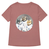 Catstronauts Women's V-Neck Tee