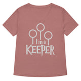 I'm A Keeper Women's V-Neck Tee