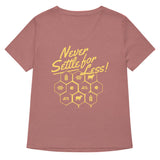 Never Settle For Less Women's V-Neck Tee