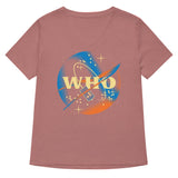 Who Space Administration Women's V-Neck Tee