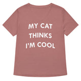 My Cat Thinks I'm Cool Women's V-Neck Tee
