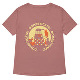 Domesticate! Domesticate! Domesticate! Women's V-Neck Tee