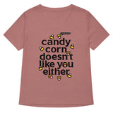 Candy Corn Doesn't Like You Either Women's V-Neck Tee
