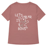 Let's Hear It For The Boos Women's V-Neck Tee