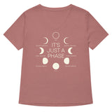 It's Just A Phase Women's V-Neck Tee