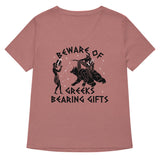 Beware Of Greeks Bearing Gifts Women's V-Neck Tee