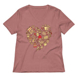 Baking Heart Women's V-Neck Tee