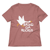 Bring Da Ruckus Women's V-Neck Tee