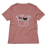 If I Fits, I Sits Women's V-Neck Tee