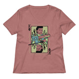 King Ash Women's V-Neck Tee