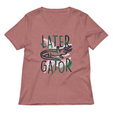 Later Gator Women's V-Neck Tee