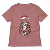 Meowy Christmas Women's V-Neck Tee