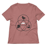 Platypus Venn Diagram Women's V-Neck Tee