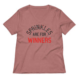Sprinkles Are For Winners Women's V-Neck Tee