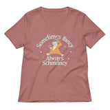 Sometimes Fancy Always Schmancy Women's V-Neck Tee