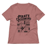 Pirate Crossword Women's V-Neck Tee