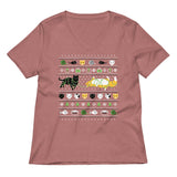 Ugly Cat Sweater Women's V-Neck Tee