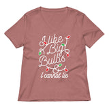 I Like Big Bulbs & I Cannot Lie Women's V-Neck Tee