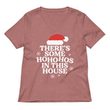 There's Some Ho Ho Hos In This House Women's V-Neck Tee