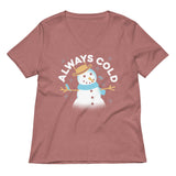Always Cold Women's V-Neck Tee