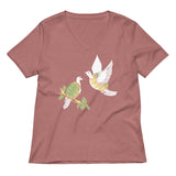 Two Turtle Doves Women's V-Neck Tee