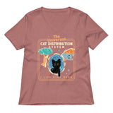 The Universal Cat Distribution System Women's V-Neck Tee
