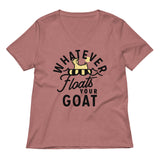Whatever Floats Your Goat Women's V-Neck Tee