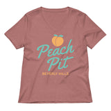 Peach Pit Women's V-Neck Tee