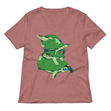 Masked Turtles Women's V-Neck Tee
