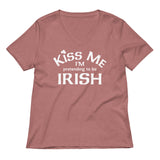Kiss Me I'm Pretending To Be Irish Women's V-Neck Tee