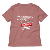 Necessity Is The Mother Women's V-Neck Tee