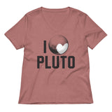 I Heart Pluto Women's V-Neck Tee