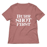 Burr Shot First Women's V-Neck Tee