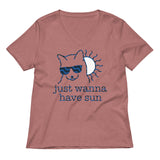 Just Wanna Have Sun Women's V-Neck Tee