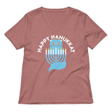 Happy Hanukkat Women's V-Neck Tee