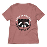 Keep It Classy And A Little Trashy Women's V-Neck Tee