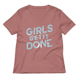 Girls Get It Done Women's V-Neck Tee