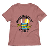 Glass Half Full Society Women's V-Neck Tee