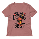 I'm Doing My Best Women's V-Neck Tee