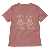 Weevil Weevil Rock You! Women's V-Neck Tee
