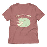 Not Today Probably Not Tomorrow Either Women's V-Neck Tee