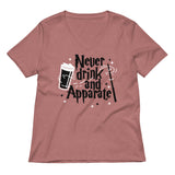 Never Drink And Apparate Women's V-Neck Tee