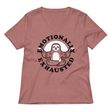 Emotionally Exhausted Women's V-Neck Tee