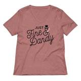 Just Fine And Dandy Women's V-Neck Tee
