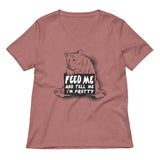 Feed Me Women's V-Neck Tee
