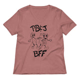 Peanut Butter And Jelly - BFF Women's V-Neck Tee