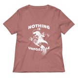 Nothing Is Unpossible Women's V-Neck Tee