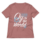 Oy To The World Women's V-Neck Tee